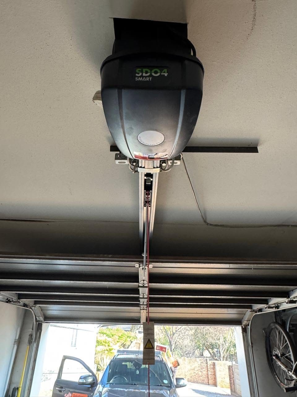 Garage door motor installation by Safe Solutions