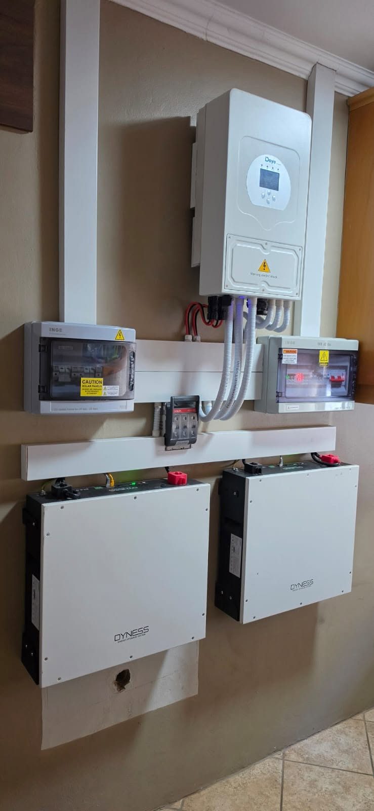 Solar battery and inverter installation by Safe Solutions